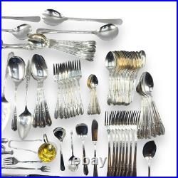 78 Pcs +, Lady Stuart Wm Rogers A1 Plus Flatware Oneida Ltd 1940's Silver Plate