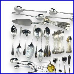78 Pcs +, Lady Stuart Wm Rogers A1 Plus Flatware Oneida Ltd 1940's Silver Plate