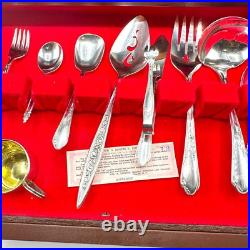 78 Pcs +, Lady Stuart Wm Rogers A1 Plus Flatware Oneida Ltd 1940's Silver Plate