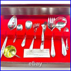 78 Pcs +, Lady Stuart Wm Rogers A1 Plus Flatware Oneida Ltd 1940's Silver Plate