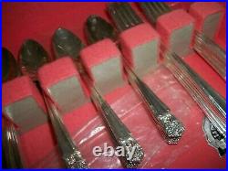 79Pcs. 1847 Rogers Bros. Eternally Yours Silverplate Flatware Services12 Serving