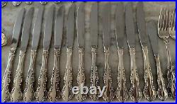 79pc Juliette Silverplate INTERNATIONAL SILVER 1847 Rogers Bros IS