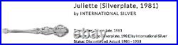 79pc Juliette Silverplate INTERNATIONAL SILVER 1847 Rogers Bros IS