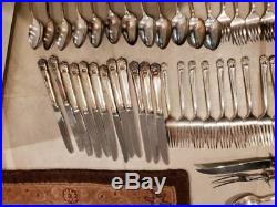 80 Piece 1941 ETERNALLY YOURS 1847 Rogers Bros Silver Plate Flatware Set for 12+