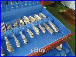 80 Piece Service For 12 Wm Rogers Memory Hiawatha 1937. Case not included