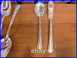 80-vintage Rogers Deluxe Plate Silverplate Gracious Silverware