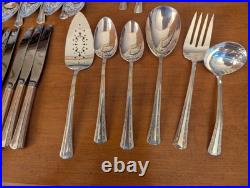 80-vintage Rogers Deluxe Plate Silverplate Gracious Silverware