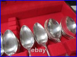 80pc Rogers & Bro IS Silverplate Starlight Pattern Flatware Set Service for 12