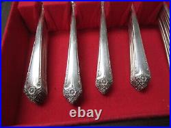 80pc Rogers & Bro IS Silverplate Starlight Pattern Flatware Set Service for 12