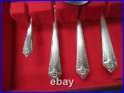 80pc Rogers & Bro IS Silverplate Starlight Pattern Flatware Set Service for 12