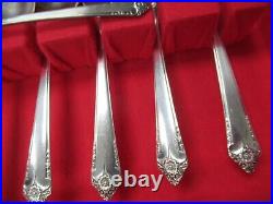 80pc Rogers & Bro IS Silverplate Starlight Pattern Flatware Set Service for 12