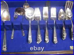 80pc Silverplate ETERNALLY YOURS BY 1847 ROGERS Bro. No mono + serving