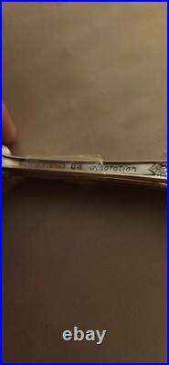 81 pc Rogers Brothers Silver Plate Adoration With K ENGRAVED