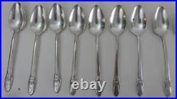 82pc Set 1847 Rogers Silver Plate Flatware First Love Knife Fork Spoon Hostess