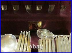 85 Pc. 1847 Rogers Bros Eternally Yours Silver Plated Set In Case