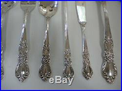 86 pc Service for 12 1847 Rogers Bros IS Silverplate GRAND HERITAGE Flatware Set