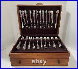 88 Piece 1847 Rogers Bros IS Reflection Silverplate Flatware Set In Wood Case 88 Piece 1847 Rogers Bros IS Reflection Silverplate Flatware Set In Wood Case
