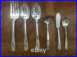 89pc for 12 withextras Rogers DAFFODIL Silverplate Flatware fork spoon knife serve