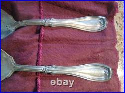 8 Matched William Rogers 1913 Large Soup Spoons 49.5+gr ea with T Silver Plate