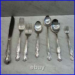 91 Pc 1952 Rogers & Bros Reinforced Plate IS Daybreak Elegant Lady Flatware