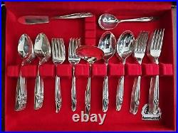 92 Pc 1957 Rogers & Bros Equisite Radiant Lady Silverware Set Service For 12+