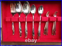 92 Pc 1957 Rogers & Bros Equisite Radiant Lady Silverware Set Service For 12+