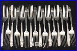 93pc Harmony House 1940's Wallace Silverplate DANISH QUEEN #1944 Flatware for 16