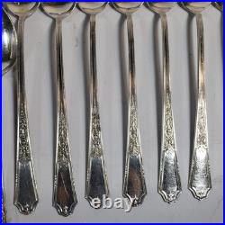 94 Pc 1847 Rogers Bros. Ancestral Silverplate Flatware Set Vintage