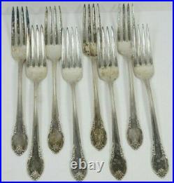 95 Pc Lot 1847 ROGERS BROS IS REMEMBRANCE SILVERPLATE FLATWARE SILVERWARE