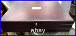 95 Pc Vtg 1847 Rogers Bros First Love Silver Plate International Flatware/Case