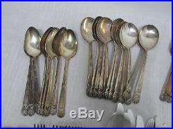 95 Pcs 1847 Rogers Bros. Eternally Yours Silverplate Flatware