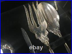 99 pieces FB Rogers Grand Antique silverplate Flatware Lot mint