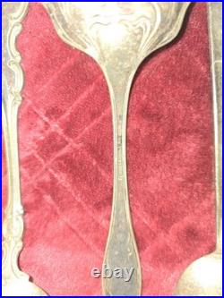 9 Pc Hostess Serving Peices Assorted Silver Plate Spoons Forks Etc polished