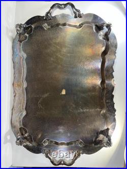 ANTIQUE F. B. ROGERS SILVER Co. TRADEMARK 1883 SILVER-PLATED LARGE TRAY Ex. Cond