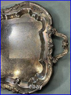 ANTIQUE F. B. ROGERS SILVER Co. TRADEMARK 1883 SILVER-PLATED LARGE TRAY Ex. Cond