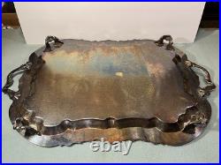 ANTIQUE F. B. ROGERS SILVER Co. TRADEMARK 1883 SILVER-PLATED LARGE TRAY Ex. Cond