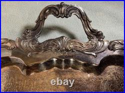 ANTIQUE F. B. ROGERS SILVER Co. TRADEMARK 1883 SILVER-PLATED LARGE TRAY Ex. Cond
