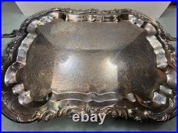 ANTIQUE F. B. ROGERS SILVER Co. TRADEMARK 1883 SILVER-PLATED LARGE TRAY Ex. Cond
