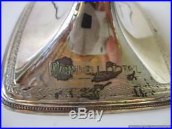 ANTIQUE WENDELL HOTEL Pittsfield MA 1847 ROGERS ANCESTRAL CANDLE HOLDERS PLATED