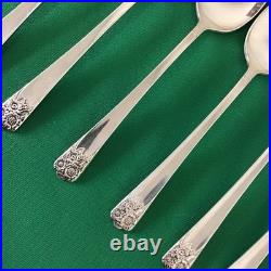 APRIL Rogers & Son International Silver 52Pcs Set for 8+ SILVERPLATE &freeCase