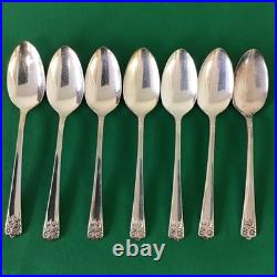 APRIL Rogers & Son International Silver 52Pcs Set for 8+ SILVERPLATE &freeCase
