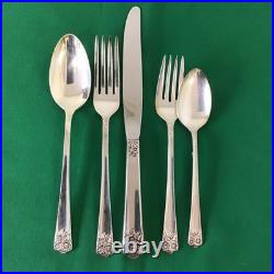 APRIL Rogers & Son International Silver 52Pcs Set for 8+ SILVERPLATE &freeCase