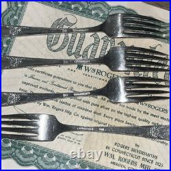 AUTHENTIC WM ROGERS SILVERPLATED 66 PIECE DINNER SET FLATWARE SILVERWARE with Case