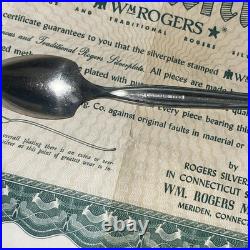 AUTHENTIC WM ROGERS SILVERPLATED 66 PIECE DINNER SET FLATWARE SILVERWARE with Case