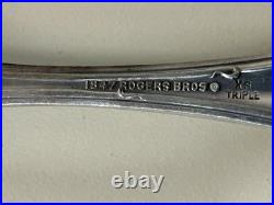 Ant. 1847 ROGERS BROS. 1904 Vintage Grape 10 ct. SALAD FORKS- XS Triple SP