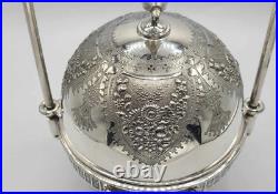 Antique 1800s Rogers Smith & Co New Haven 12H Silver Plated Butter Dish