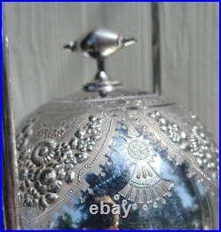 Antique 1800s Rogers Smith & Co New Haven 12H Silver Plated Butter Dish