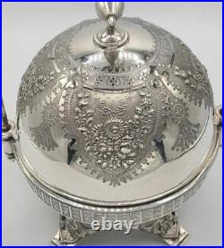 Antique 1800s Rogers Smith & Co New Haven 12H Silver Plated Butter Dish