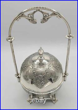 Antique 1800s Rogers Smith & Co New Haven 12H Silver Plated Butter Dish