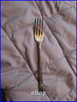 Antique 1847 Rogers Bros First Love Salad Fork Silver Plate 1937 Flatware